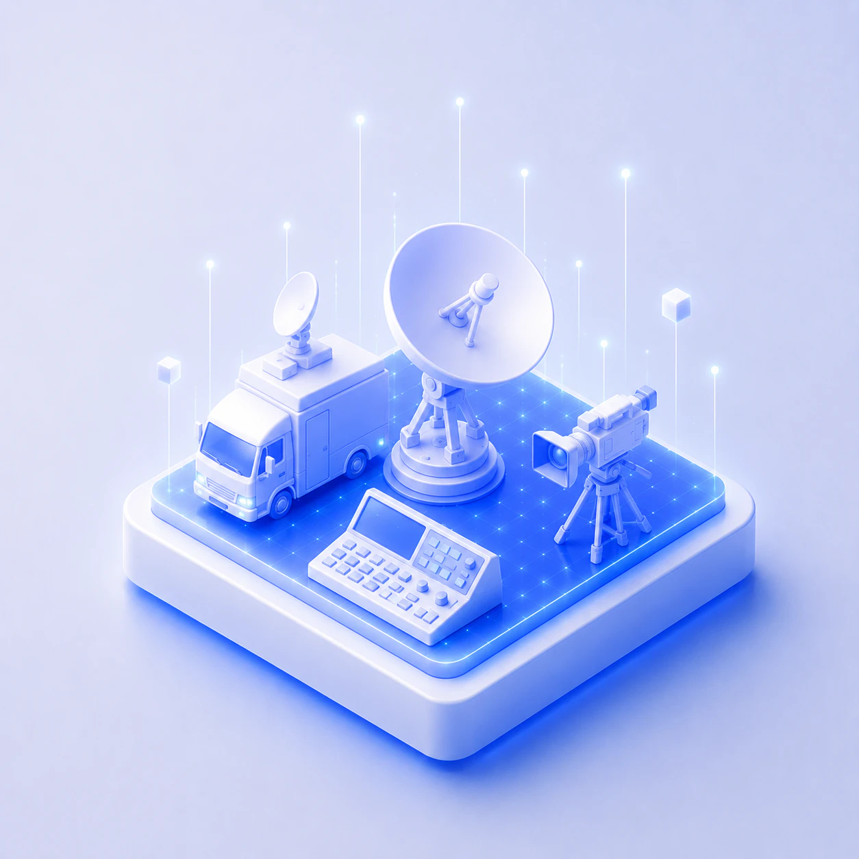 Mission-critical broadcast illustration