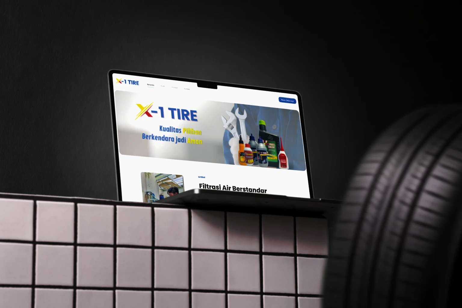 X-1 Tire Company Profile Website